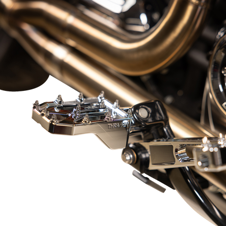 THRASHIN SUPPLY CO. Aggressor Foot Pegs - Rear - Chrome - HD '72-'25 TSC-2022-3-D