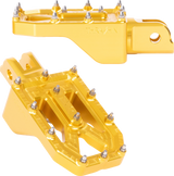 THRASHIN SUPPLY CO. Aggressor Foot Pegs - Front - Gold - FL/FX '18-'25 TSC-2022-5-SF