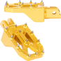 THRASHIN SUPPLY CO. Aggressor Foot Pegs - Front - Gold - FL/FX '18-'25 TSC-2022-5-SF
