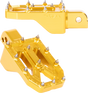 THRASHIN SUPPLY CO. Aggressor Foot Pegs - Rear - Gold - FL/FX '18-'25 TSC-2022-5-SR