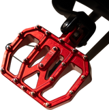 THRASHIN SUPPLY CO. Mini Aggressor Floorboards - Red - Rear TSC-2031-2-D