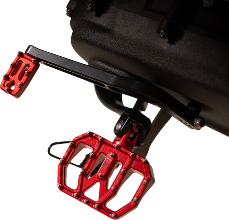 THRASHIN SUPPLY CO. Mini Aggressor Floorboards - Red - Rear TSC-2031-2-D