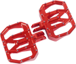 THRASHIN SUPPLY CO. Mini Aggressor Floorboards - Red - Front TSC-2031-2-SF