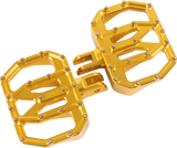 THRASHIN SUPPLY CO. Mini Aggressor Floorboards - Chrome - Front TSC-2031-3-SF