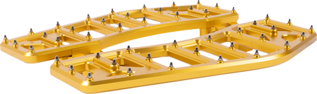 THRASHIN SUPPLY CO. Aggressor Floorboards - Gold TSC-2219-5