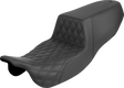 SADDLEMEN Step-Up Seat - Front Lattice Stitch - FLRT/FLTRT '15-'25 815-07-172