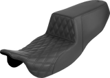 SADDLEMEN Step-Up Seat - Front Lattice Stitch - FLRT/FLTRT '15-'25 815-07-172