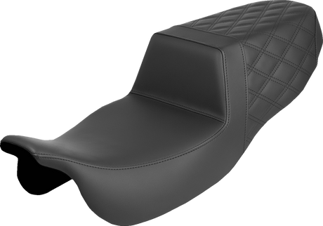 SADDLEMEN Step-Up Seat - Rear Lattice Stitch - FLRT/FLTRT '15-'25 815-07-173