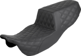 SADDLEMEN Step-Up Seat - Full Lattice Stitch - FLRT/FLTRT '15-'25 815-07-175