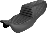 SADDLEMEN Step-Up Seat - Front Tuck-n-Roll/Rear Lattice Stitch - FLRT/FLTRT '15-'25 815-07-176