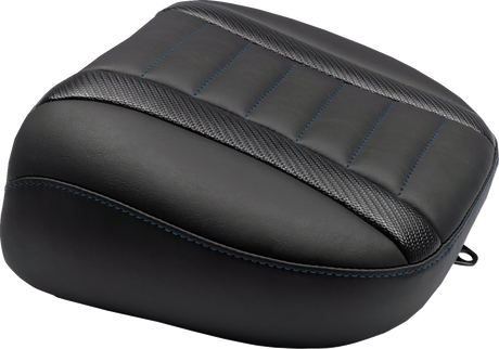 MUSTANG Deluxe Touring Passenger Seat - Sky Blue Stitch - FLT/FLH '23-'25 88402SB