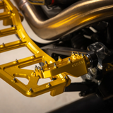 THRASHIN SUPPLY CO. Aggressor Brake Pedal - Gold - Touring TSC-2221-5