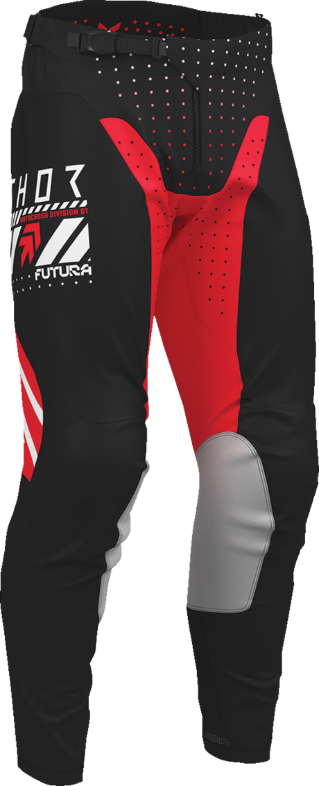 THOR Launchmode Futura Pants - Black/Red - US 30 2901-12286