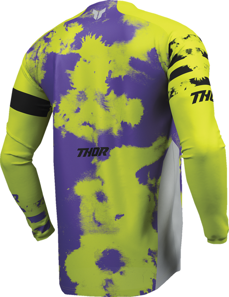 THOR Youth Launchmode Bleach Jersey - Gray/Acid - XS 2912-2579