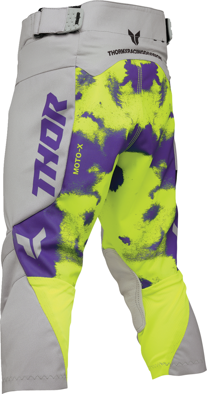 THOR Youth Launchmode Bleach Pants - Gray/Acid - US 18 2903-2615