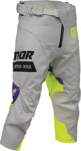 THOR Youth Launchmode Bleach Pants - Gray/Acid - US 18 2903-2615