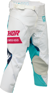 THOR Youth Launchmode Bleach Pants - White/Aqua - US 20 2903-2622