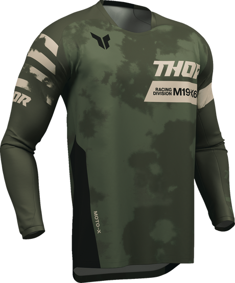THOR Launchmode Bleach Jersey - Black/Camo - Small 2910-8394