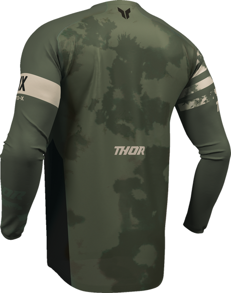 THOR Launchmode Bleach Jersey - Black/Camo - Small 2910-8394