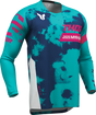 THOR Launchmode Bleach Jersey - White/Aqua - Small 2910-8406