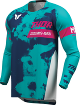 THOR Launchmode Bleach Jersey - White/Aqua - XL 2910-8409