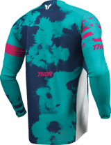 THOR Launchmode Bleach Jersey - White/Aqua - Medium 2910-8407
