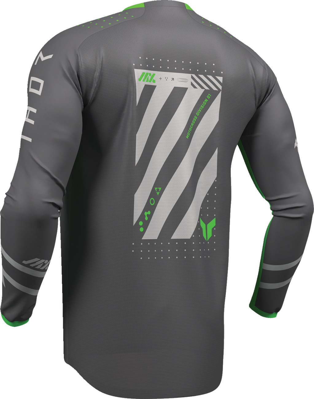 THOR Launchmode Futura Jersey - Charcoal/Green - Medium 2910-8419