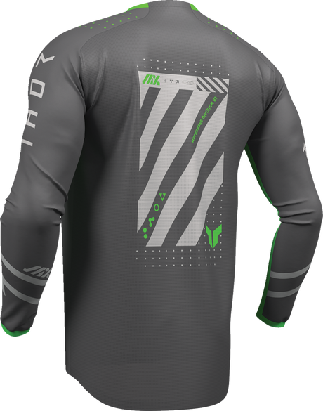 THOR Launchmode Futura Jersey - Charcoal/Green - Medium 2910-8419