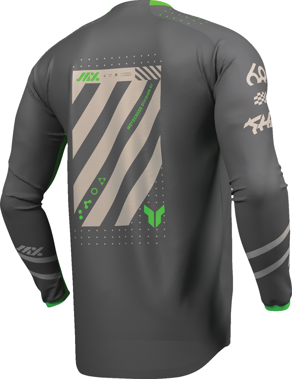 THOR Launchmode Futura Jersey - Charcoal/Green - Medium 2910-8419