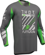 THOR Launchmode Futura Jersey - Charcoal/Green - 3XL 2910-8423