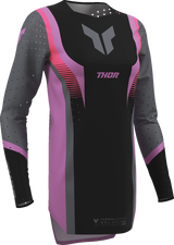 THOR Women's Sportmode Velocity Jersey - Black/Orchid - Medium 2911-0332