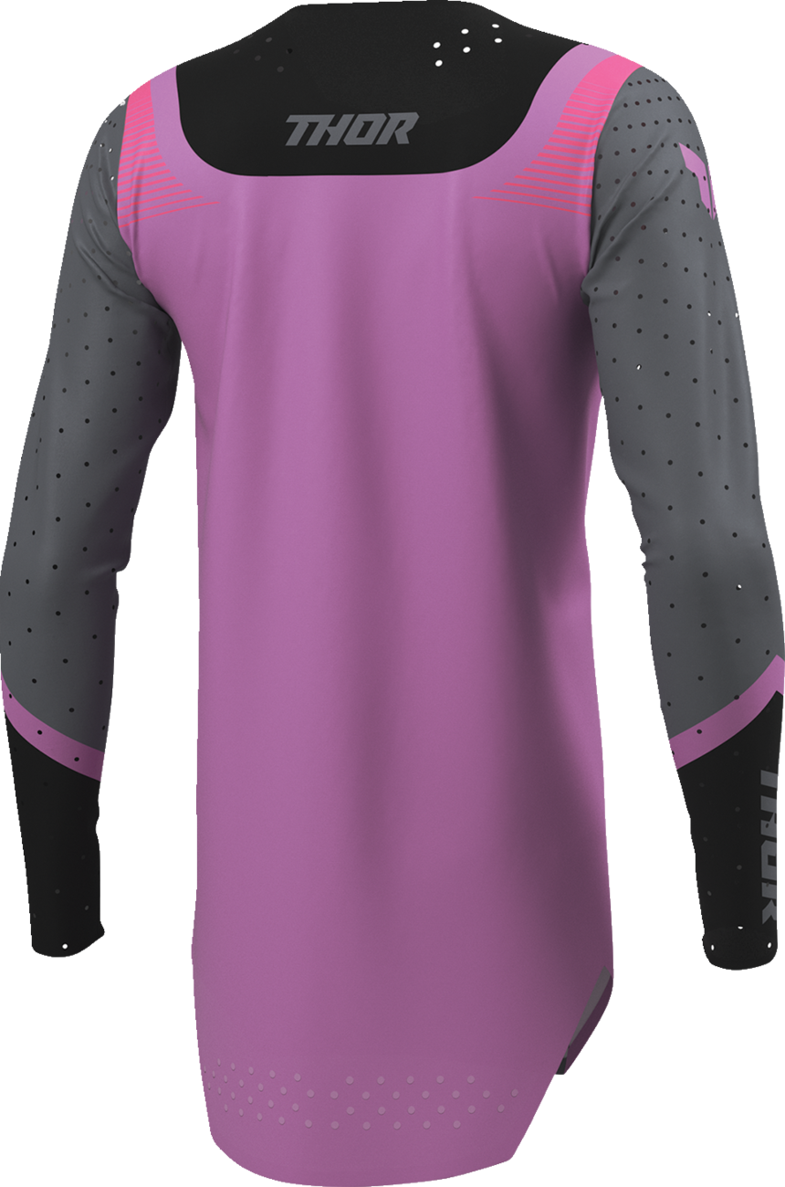 THOR Women's Sportmode Velocity Jersey - Black/Orchid - Medium 2911-0332