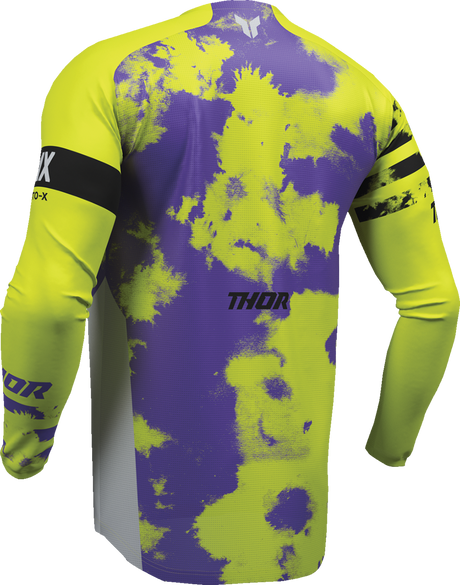 THOR Youth Launchmode Bleach Jersey - Gray/Acid - 2XS 2912-2578