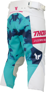 THOR Youth Launchmode Bleach Pants - White/Aqua - US 18 2903-2621