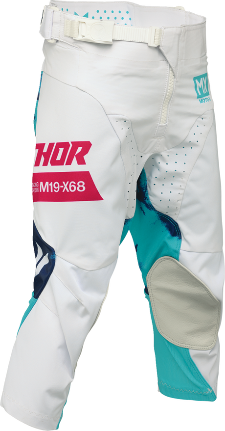 THOR Youth Launchmode Bleach Pants - White/Aqua - US 28 2903-2626
