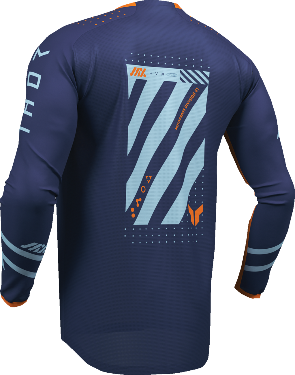 THOR Youth Launchmode Futura Jersey - Navy/Orange - XS 2912-2597