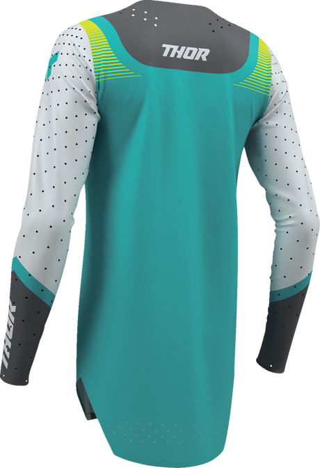 THOR Women's Sportmode Velocity Jersey - Gray/Aqua - Small 2911-0336