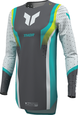 THOR Women's Sportmode Velocity Jersey - Gray/Aqua - Small 2911-0336