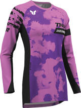 THOR Women's Launchmode Bleach Jersey - Black/Orchid - XL 2911-0344