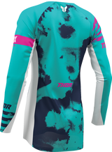 THOR Women's Launchmode Bleach Jersey - White/Aqua - XS 2911-0345