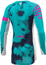THOR Women's Launchmode Bleach Jersey - White/Aqua - XS 2911-0345
