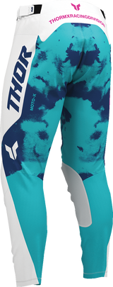 THOR Launchmode Bleach Pants - White/Aqua - US 30 2901-12313