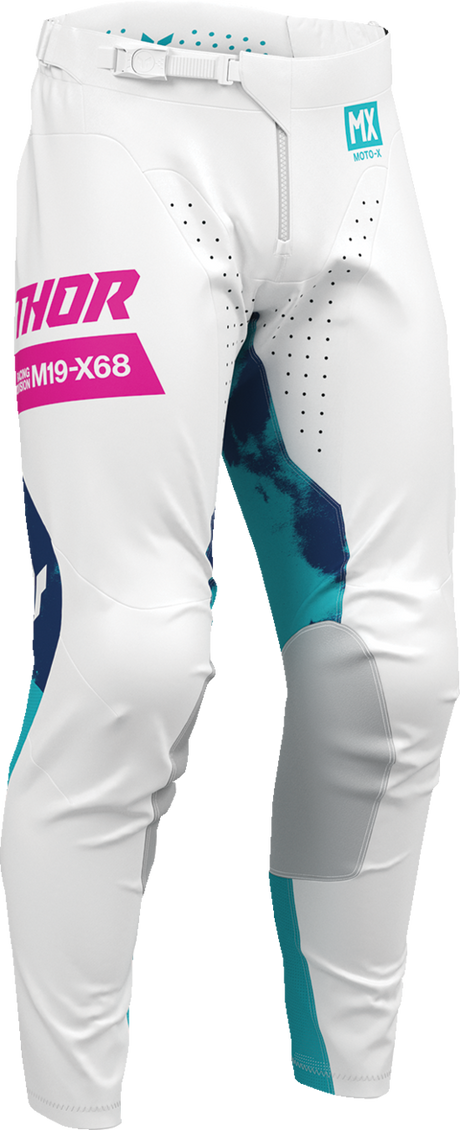 THOR Launchmode Bleach Pants - White/Aqua - US 44 2901-12320