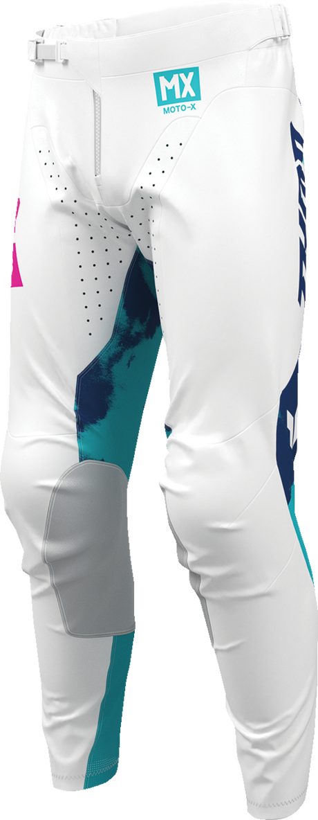 THOR Launchmode Bleach Pants - White/Aqua - US 44 2901-12320