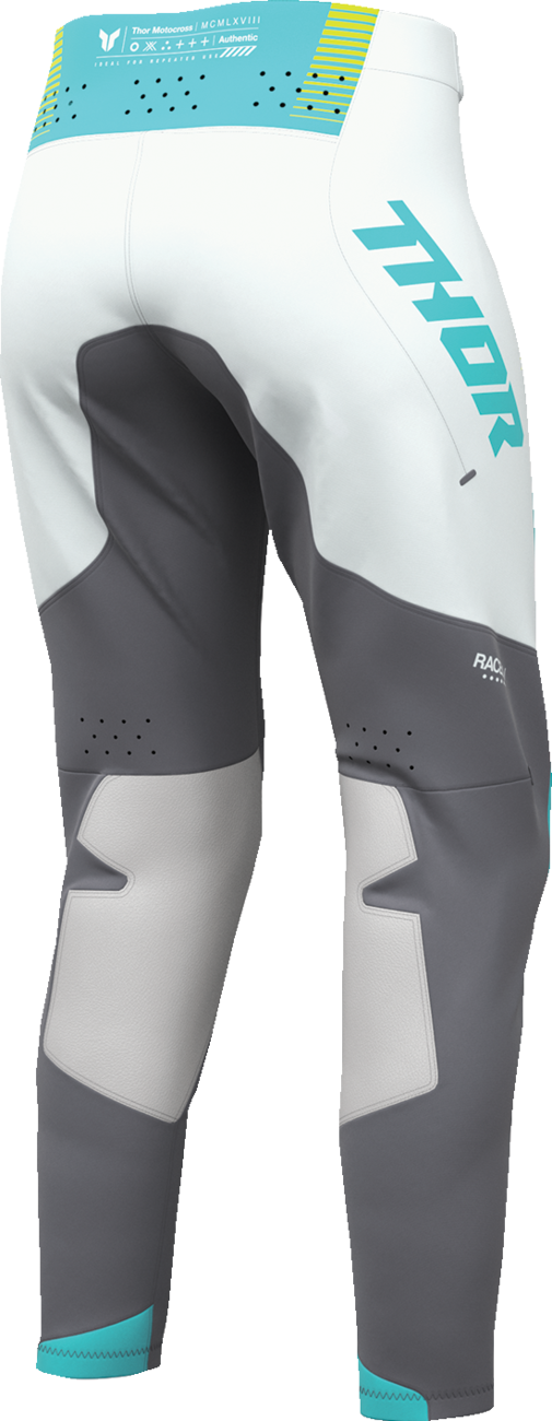 THOR Women's Sportmode Velocity Pants - Gray/Aqua - US 5/6 2902-0410