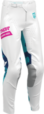THOR Women's Launchmode Bleach Pants - White/Aqua - US 11/12 2902-0421