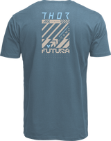 THOR Futura T-Shirt - Petrol Blue - Large 3030-25124