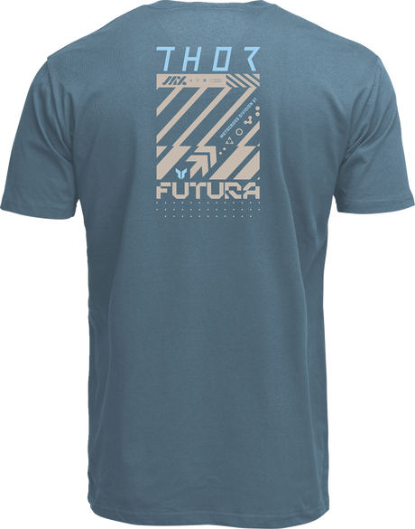 THOR Futura T-Shirt - Petrol Blue - Large 3030-25124