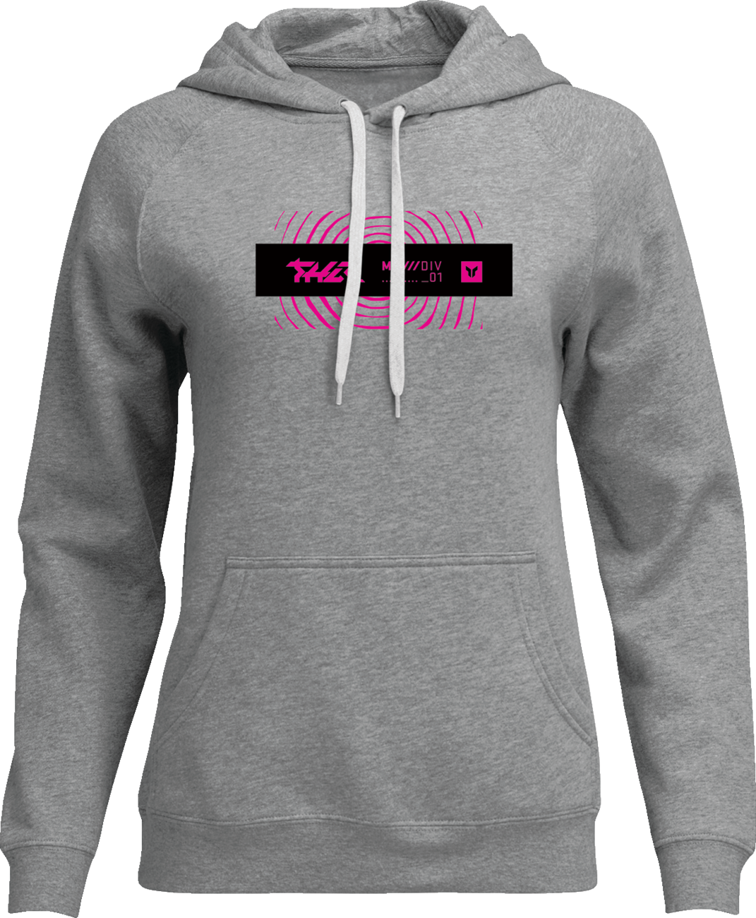 THOR Women's Mind Control Pullover Hoodie - Heather Gray - Small 3051-1257
