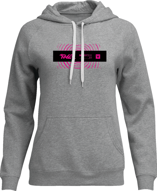 THOR Women's Mind Control Pullover Hoodie - Heather Gray - Small 3051-1257